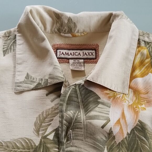 Jamaica Jaxx 100% Silk Aloha Shirt - Picture 3 of 8